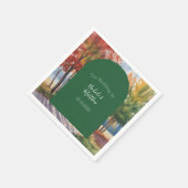 秋の変離れ更結婚の スタンダードカクテルナプキン (角)