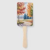 秋の変離れ更結婚の ハンドファン (裏面)