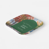 秋の変離れ更結婚の ペーパープレート (傾斜あり)