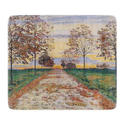 秋の夕べ（バイファーディナンドホドラー） カッティングボード (正面)