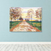 秋の夕べ(バイファーディナンドホドラー) キャンバスプリント (インサイチュ (ウッドフロア))