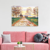 秋の夕べ(バイファーディナンドホドラー) キャンバスプリント (インサイチュ (リビング))