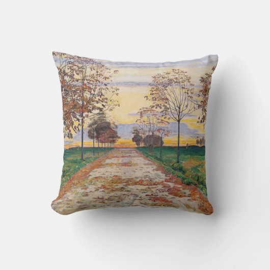秋の夕べ(バイファーディナンドホドラー) クッション (正面)
