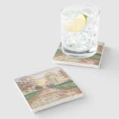 秋の夕べ(バイファーディナンドホドラー) ストーンコースター (横)