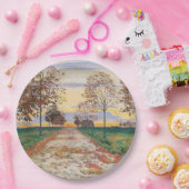 秋の夕べ（バイファーディナンドホドラー） ペーパープレート (パーティー)