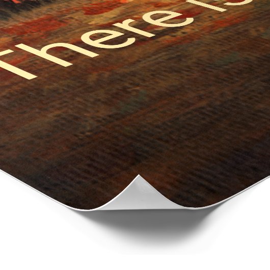 秋の夕日はいつも感謝 ポスター (角)