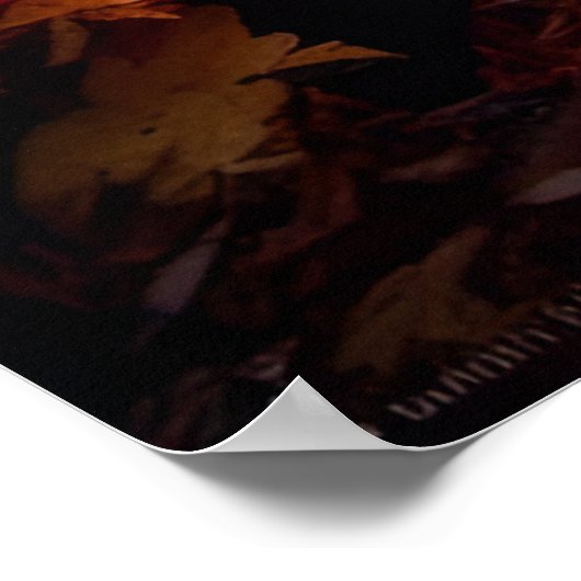 秋の夕日 ポスター (角)