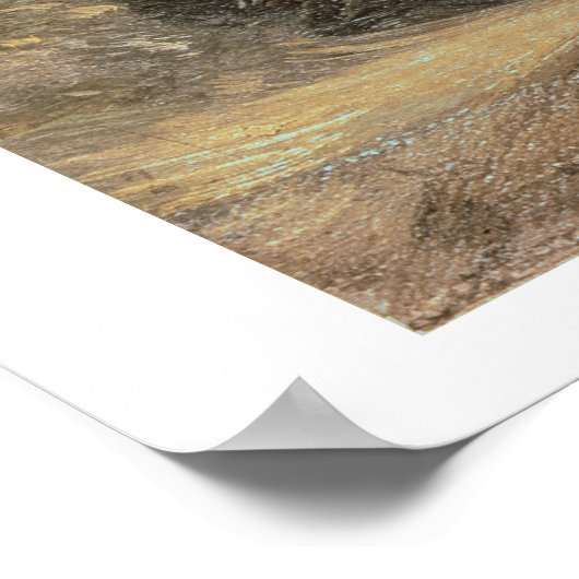 秋の夕日 ポスター (角)