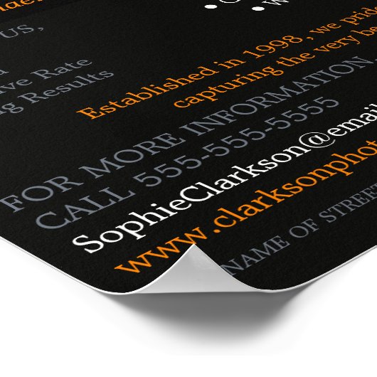 秋の夕日、写真、写真家の採用 ポスター (角)