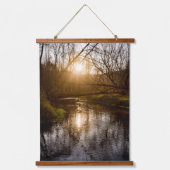 秋の夕日 吊り下げ型タペストリー (正面)