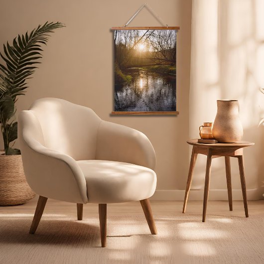 秋の夕日 吊り下げ型タペストリー