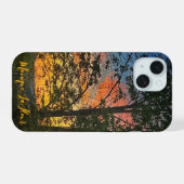 "秋の夕日" iPhone 15ケース (裏面横)