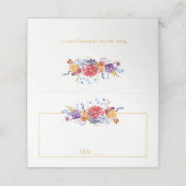 秋の多肉果の果実の葉花 | プレイスカード (外部開封)