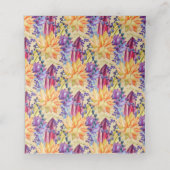 秋の多肉果の果実の葉花 | プレイスカード (内部開封)