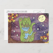 秋の夜に健康で裕福で賢い ポストカード (正面/裏面)