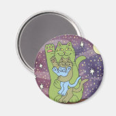 秋の夜に健康で裕福で賢い マグネット (正面/裏面)