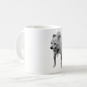 秋の夜のほっこりあくび コーヒーマグカップ (正面左)
