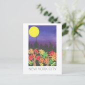 秋の夜のグリーンNYC ポストカード (スタンド正面)