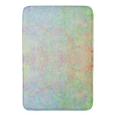 秋の夜明けネオンパステルアルコールインク抽象芸術 バスマット (正面縦)