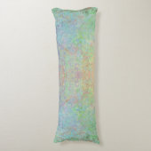 秋の夜明けネオンパステルアルコールインク抽象芸術 ボディピロー (正面縦)