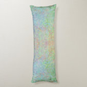 秋の夜明けネオンパステルアルコールインク抽象芸術 ボディピロー (裏面 (縦))