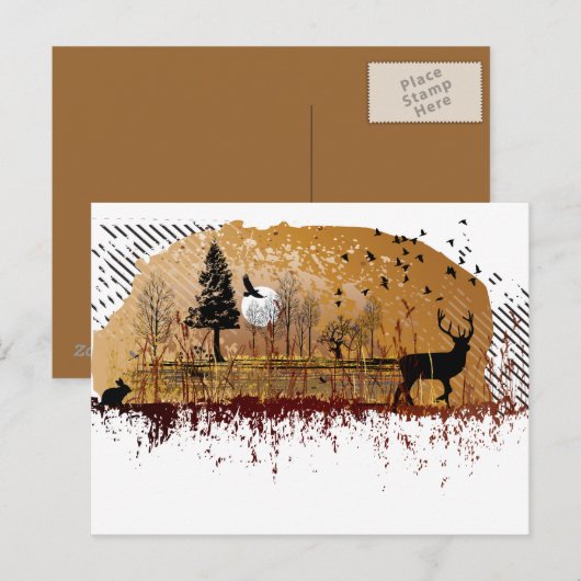 秋の夜景 ポストカード (正面/裏面)