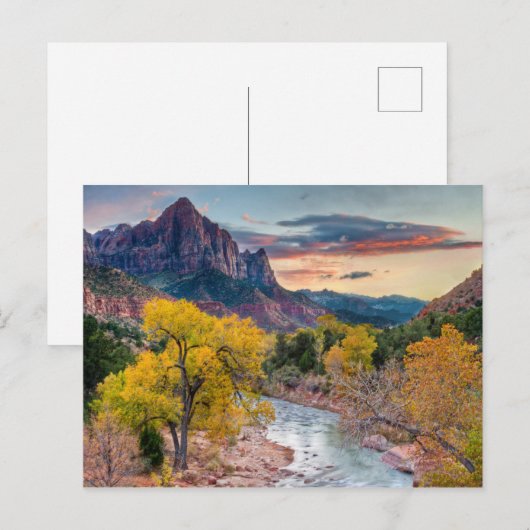 秋の夜番 ポストカード (正面/裏面)