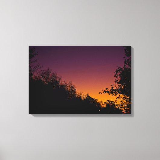 秋の夜空をキャンバスにRoseWrites キャンバスプリント (正面)