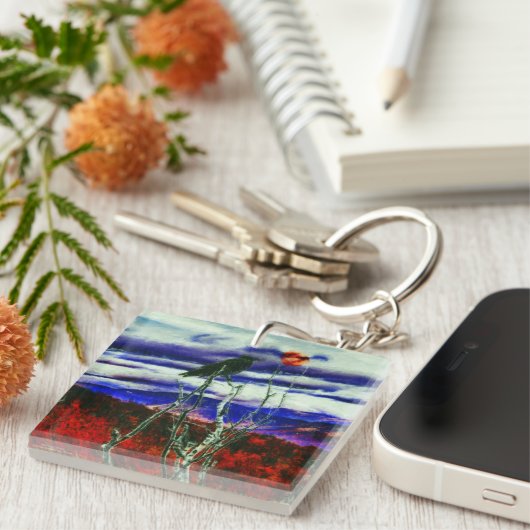 秋の夜 キーホルダー (正面右)