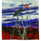 秋の夜 シャワーカーテン (正面)