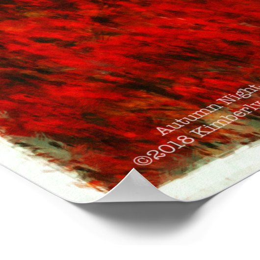 秋の夜 ポスター (角)