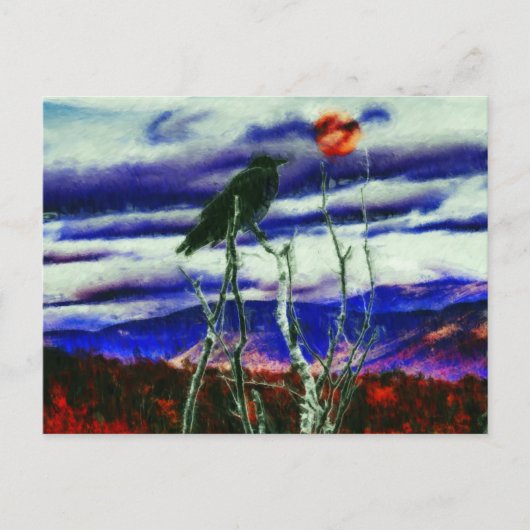 秋の夜 ポストカード (正面)