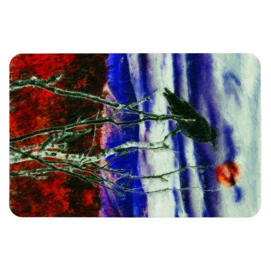 秋の夜 マグネット (横)