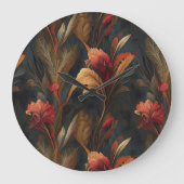 秋の夜 ラージ壁時計 (正面)