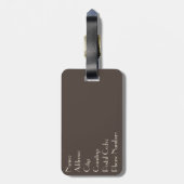 秋の夢のような自然 ラゲッジタグ (裏面縦)