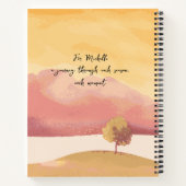 秋の夢のキーパー、ロマンチックな詩的な秋 ノートブック (裏面)