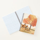 秋の夢のキーパー、ロマンチックな詩的な秋 ノートブック (内部)