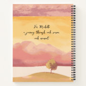 秋の夢のキーパー、ロマンチックな詩的な秋 ノートブック (裏面)