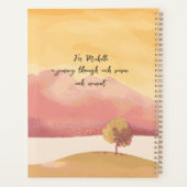 秋の夢のキーパー、ロマンチックな詩的な秋 プランナー手帳 (裏面)