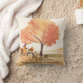 秋の夢パーソナライズされた女の子 クッション (ブランケット)