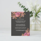 秋の夢 |エレガントなウェディングゲスト詳細 招待状 (スタンド正面)