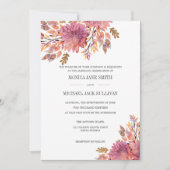 秋の夢 |エレガントな結婚式 招待状 (正面)