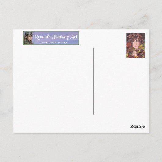 秋の夢 ポストカード (裏面)