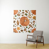 秋の夢：水色リスの避難所 タペストリー (インサイチュ)