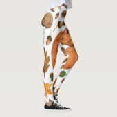 秋の夢：水色リスの避難所 レギンス (右)