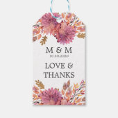 秋の夢 | 結婚s Monogramありがとうございました ギフトタグ (正面)