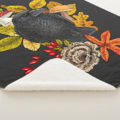 秋の大烏 シェルパブランケット (3/4)