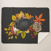 秋の大烏 シェルパブランケット (正面(横))