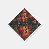 秋の大理石ラスティ離れズデコページナプキン スタンダードカクテルナプキン (角)