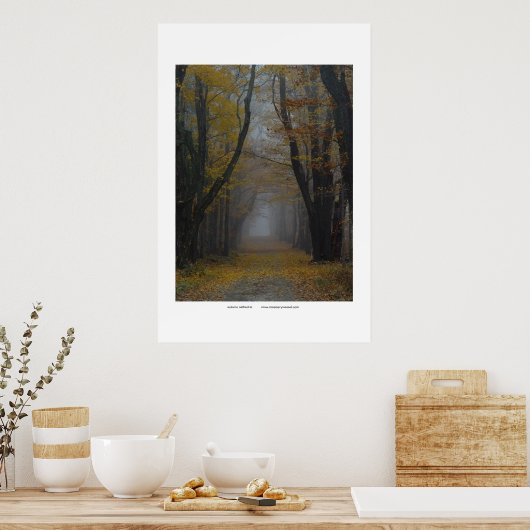 秋の大聖堂 ポスター (キッチン)